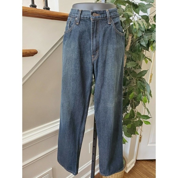 Levi's Signature Men's Blue Denim 100% Cotton Relaxed Fit Jeans Size 34/30 - Picture 2 of 11